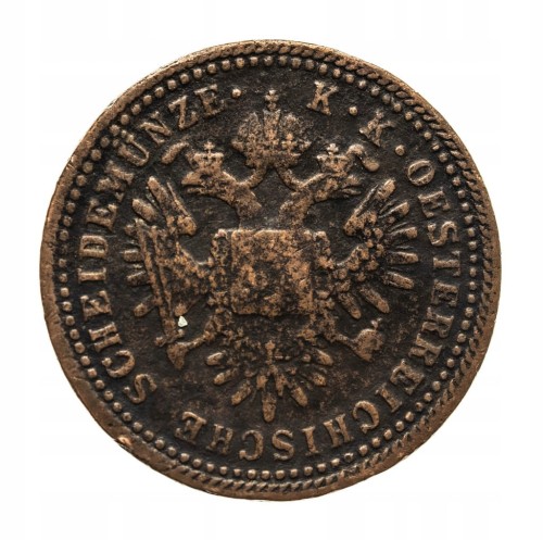 Austria, Franciszek Józef I 1848 - 1916, 1 krajcar 1851 B, Kremnica