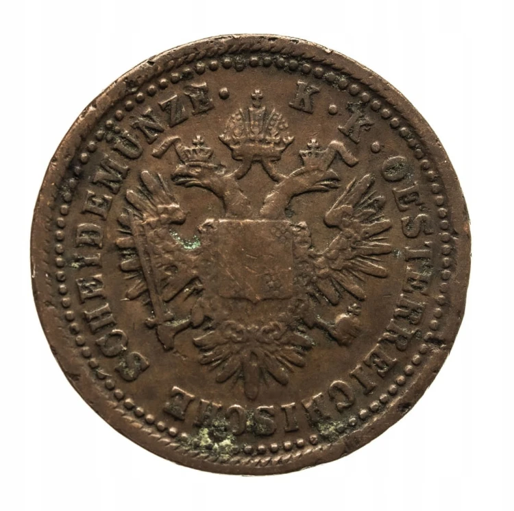 Austria, Franciszek Józef I 1848 - 1916, 1 krajcar 1851 A, Wiedeń