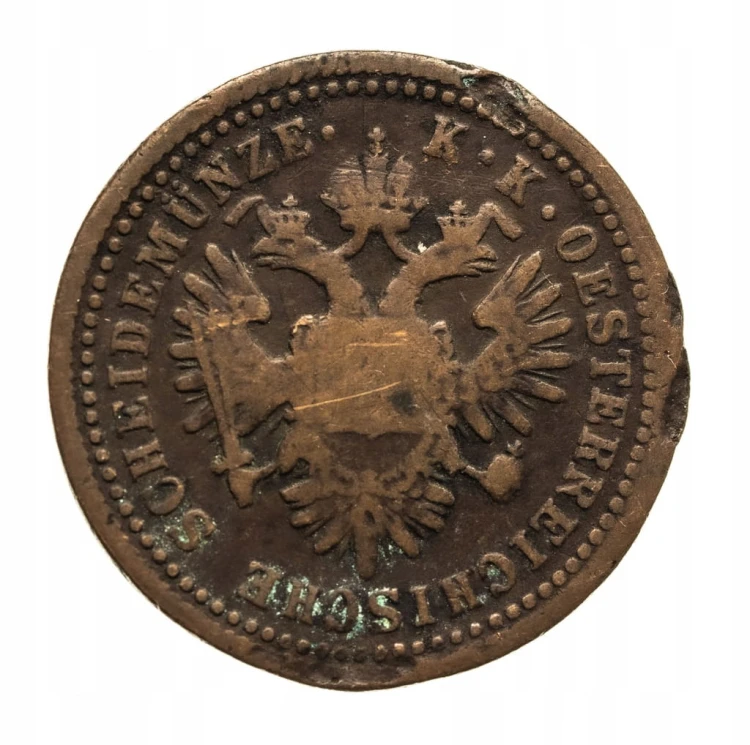 Austria, Franciszek Józef I 1848 - 1916, 1 krajcar 1851 A, Wiedeń