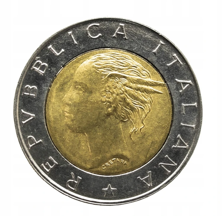 Włochy, 500 Lirów 1997 rok, 50 rocznica - Policja drogowa st.1-