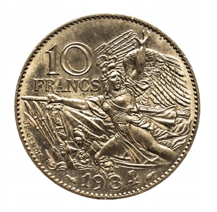 Francja - 10 Franków 1984 Francois Rude 1784-1855 st.1-