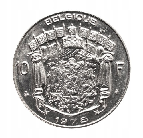 Belgia 10 franków, 1975, „BELGIQUE” st.1