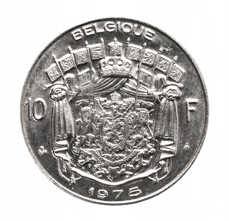 Belgia 10 franków, 1975, „BELGIQUE” st.1