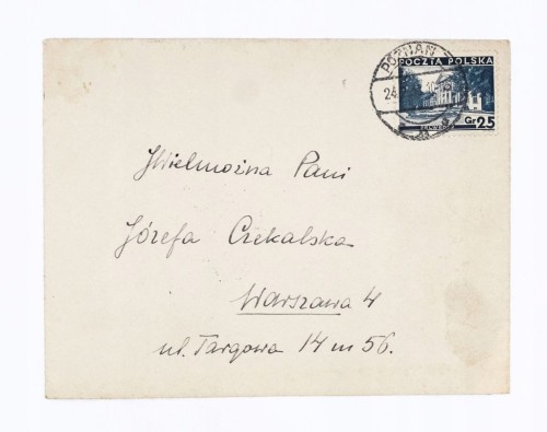 STARA KOPERTA LISTOWA - POZNAŃ / WARSZAWA 1933