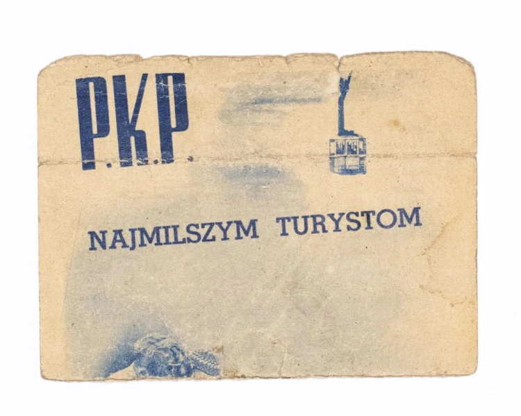 KARTA UCZESTNICTWA DZIECKA W IMPREZIE PKP NAJMILSZYM TURYSTOM, LWÓW 1939