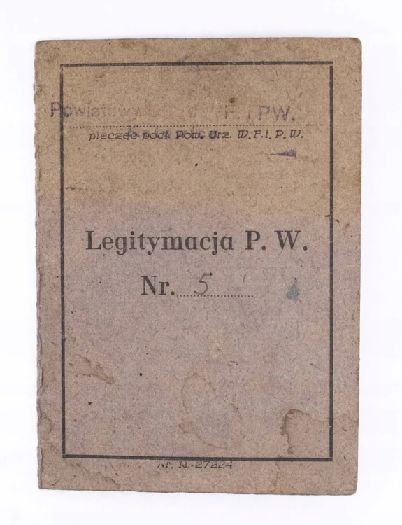 LEGITYMACJA PRZYSPOSOBIENIA WOJSKOWEGO, KATOWICE / NOWA WIEŚ / LWÓW 1948