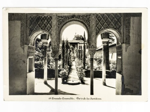 GRENADA - ZESPÓŁ PAŁACOWY GENERALIFE HISZPANIA / POZNAŃ LATA 30. XX W.