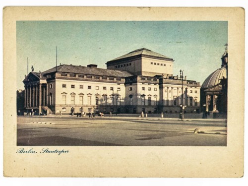 BERLIN - TEATR OPEROWY STAATSOPER UNTER DEN LINDEN NIEMCY LATA 30. / 40.
