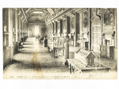 PARYŻ - MUZEUM W LUWRZE, GALERIA APOLLA FRANCJA POCZĄTEK XX W.