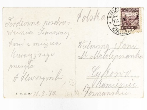 KARLOWE WARY - BUDYNEK WINDSOR SPA HOTEL CZECHY / CYKOWO K. KAMIEŃCA 1930