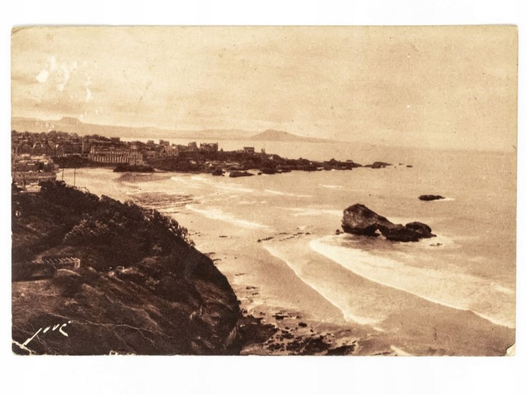 BIARRITZ - PANORAMA WYBRZEŻA FRANCJA / POZNAŃ 1930