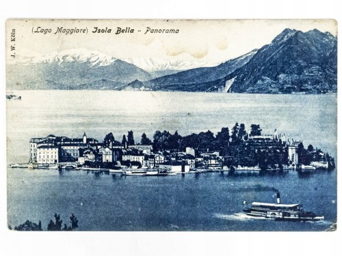 WYSPA ISOLA BELLA NA JEZIORZE MAGGIORE WŁOCHY / WARSZAWA 1909