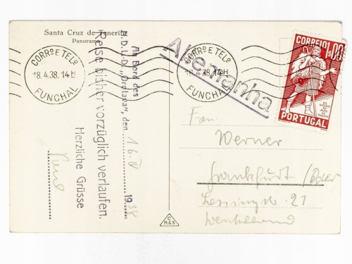SANTA CRUZ - PANORAMA MIASTA HISZPANIA TENERYFA / FRANKFURT 1938