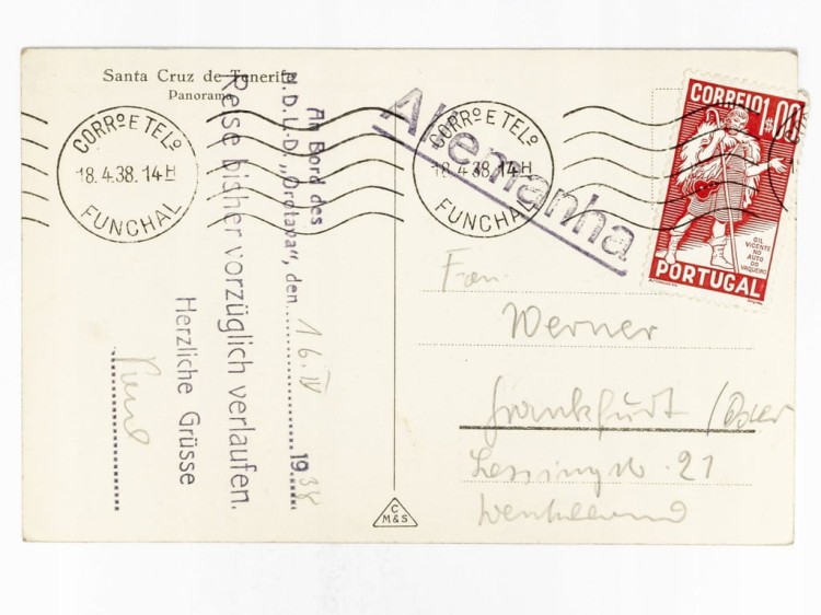 SANTA CRUZ - PANORAMA MIASTA HISZPANIA TENERYFA / FRANKFURT 1938