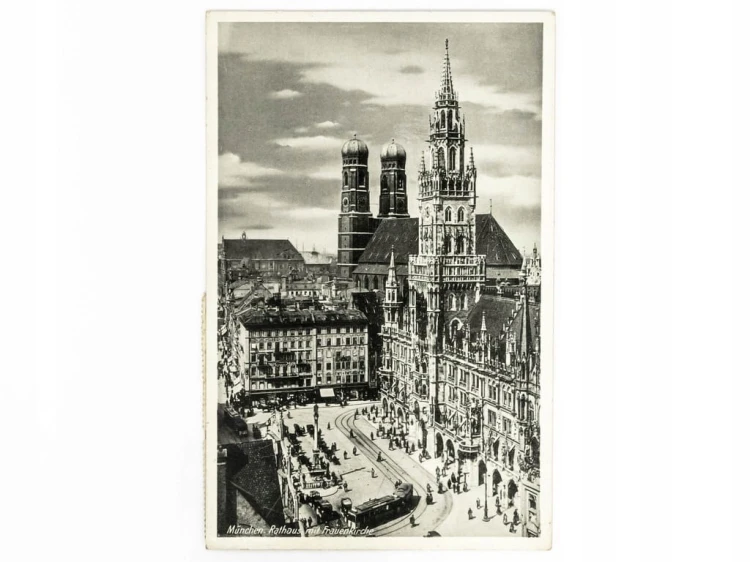 MONACHIUM - RATUSZ I KATEDRA NAJŚWIĘTSZEJ MARYI PANNY NIEMCY / POZNAŃ 1935