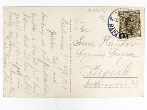 MARIBOR - PLAC GŁÓWNY Z RATUSZEM SŁOWENIA / ZAGRZEB 1928