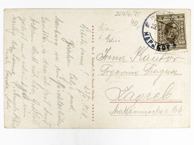 MARIBOR - PLAC GŁÓWNY Z RATUSZEM SŁOWENIA / ZAGRZEB 1928