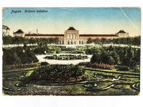 ZAGRZEB - BUDYNEK DWORCA I PLAC KRÓLA TOMISŁAWA CHORWACJA / LUBLIN 1919