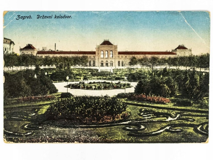 ZAGRZEB - BUDYNEK DWORCA I PLAC KRÓLA TOMISŁAWA CHORWACJA / LUBLIN 1919