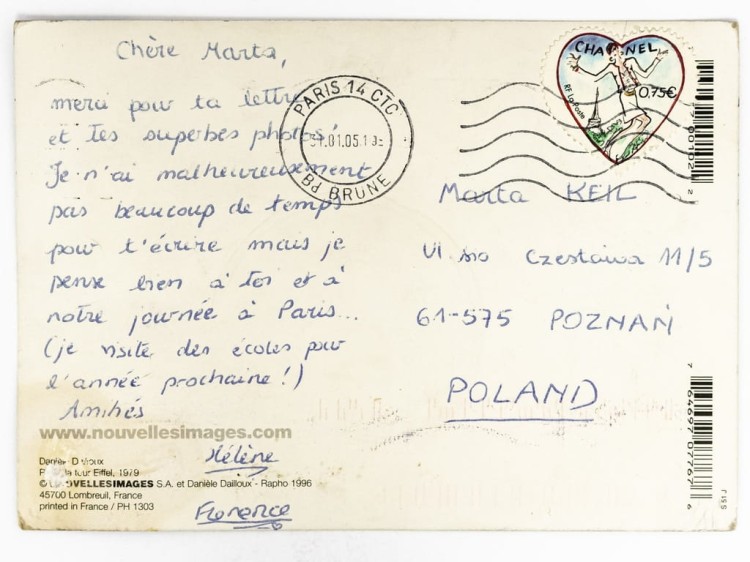 PARYŻ - WIEŻA EIFFLA Z DOŁU PARKING SAMOCHODY FRANCJA / POZNAŃ 1979 2005