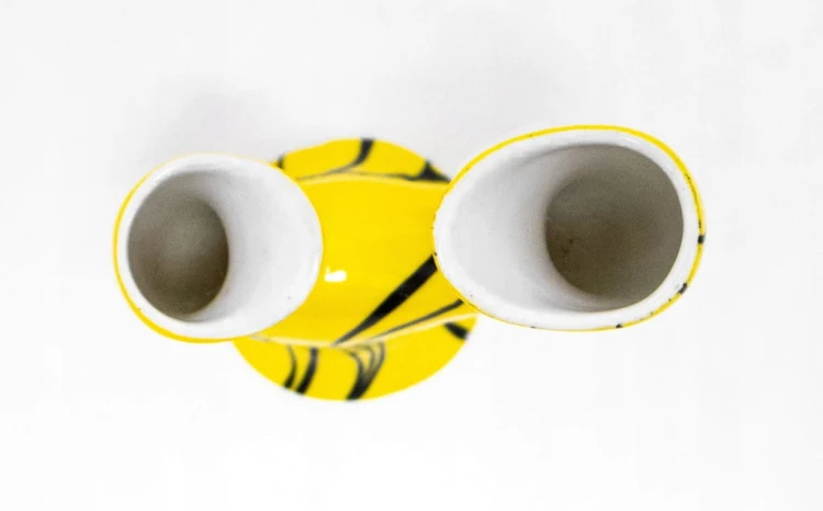 STARY PORCELANOWY WAZONIK CHODZIEŻ - PIEŃ, DANUTA DUSZNIAK l. 60