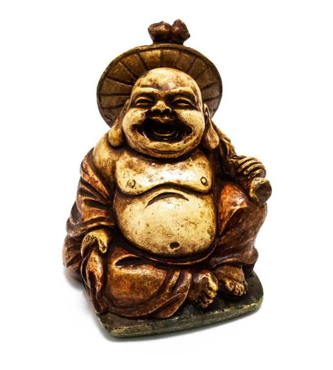 STARA KAMIENNA FIGURKA - ŚMIEJĄCY SIĘ BUDDA, HOTEI