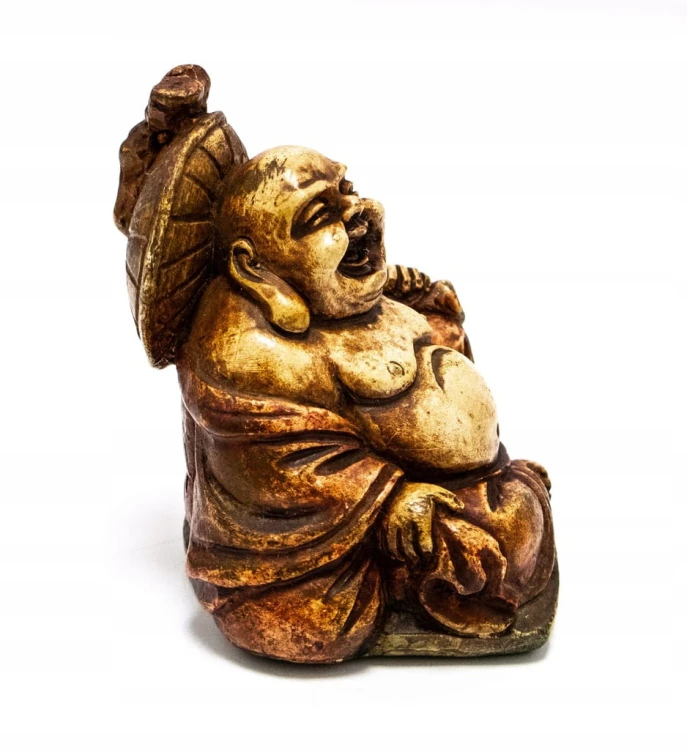 STARA KAMIENNA FIGURKA - ŚMIEJĄCY SIĘ BUDDA, HOTEI