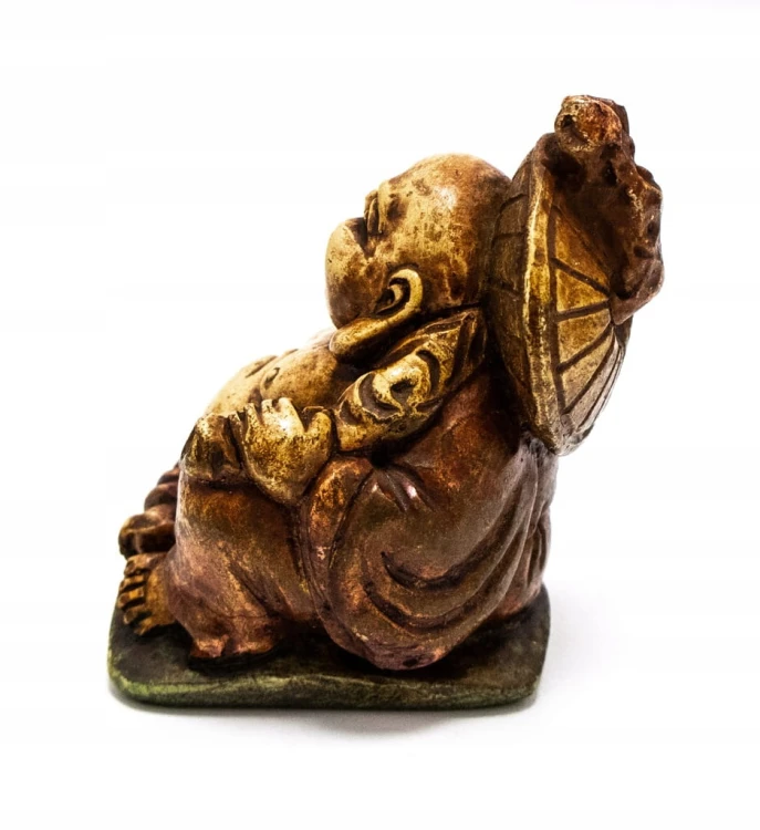 STARA KAMIENNA FIGURKA - ŚMIEJĄCY SIĘ BUDDA, HOTEI