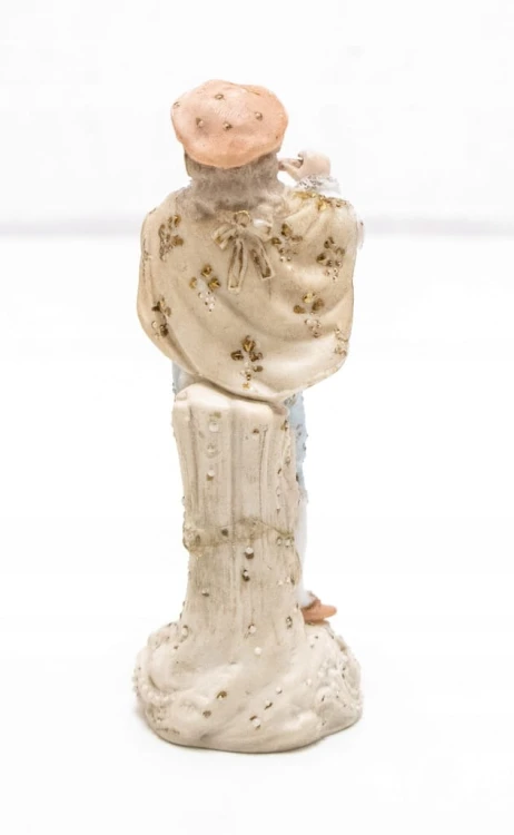 STARA PORCELANOWA FIGURKA - GRAJEK NA FLECIE, VOLKSTEDT TRIEBNER ENS ECKERT