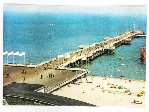 SOPOT - WIDOK NA MOLO 1976 PRL
