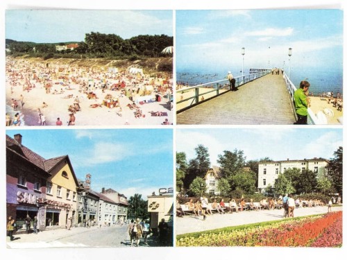 MIĘDZYZDROJE - UL. JULIUSZA SŁOWACKIEGO, MOLO, PROMENADA LATA 70. PRL