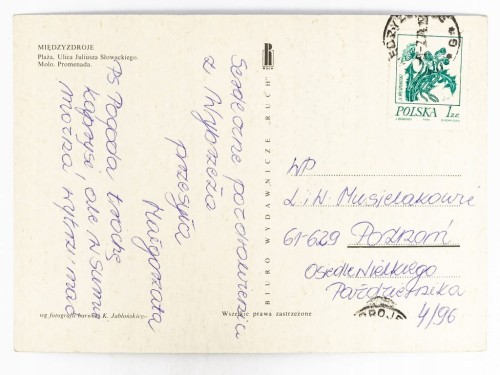 MIĘDZYZDROJE - UL. JULIUSZA SŁOWACKIEGO, MOLO, PROMENADA LATA 70. PRL