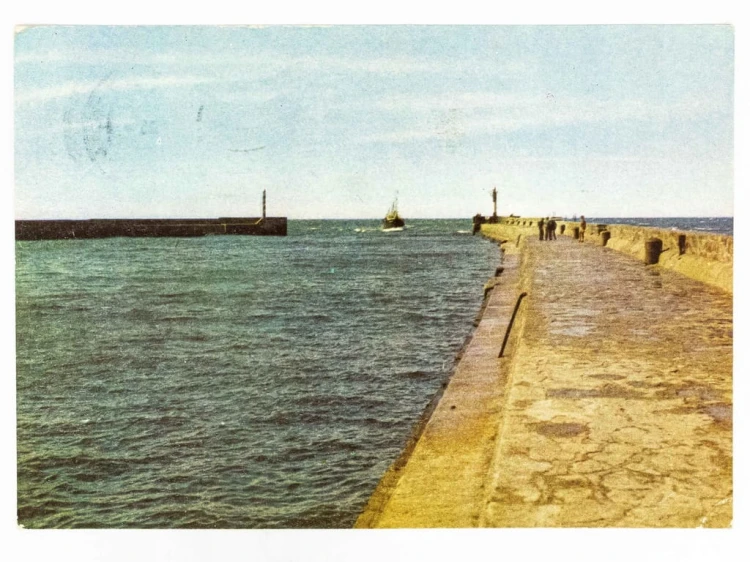 USTKA - WEJŚCIE DO PORTU 1971 PRL