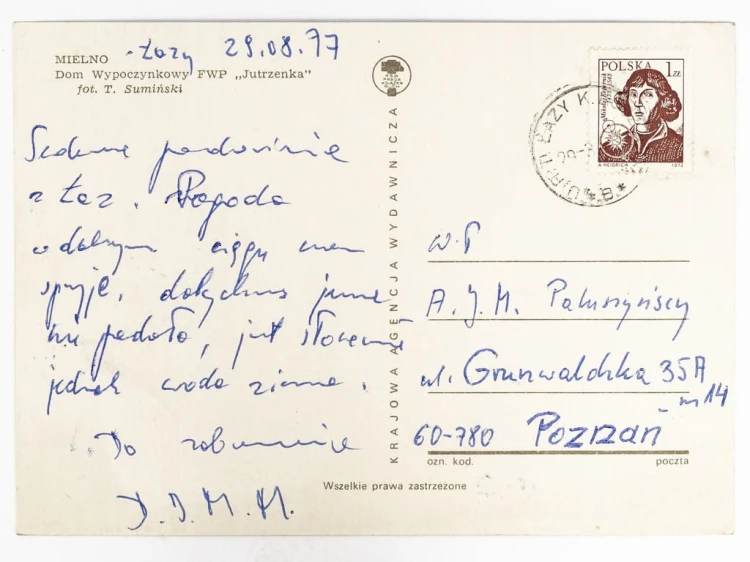 MIELNO - DOM WYPOCZYNKOWY WCZASÓW PRACOWNICZYCH FWP JUTRZENKA 1977 PRL