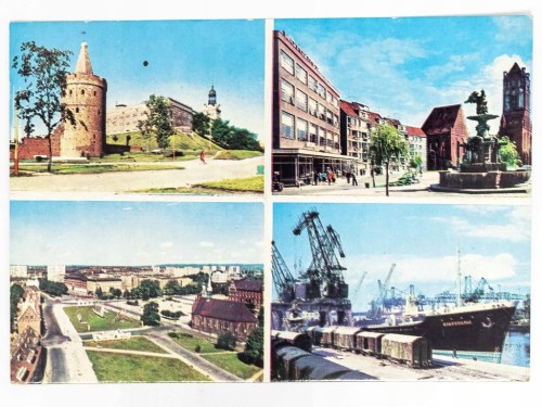 SZCZECIN - ZAMEK KSIĄŻĄT POM BASZTA PANIEŃSKA PL. ORŁA BIAŁEGO LATA 70. PRL