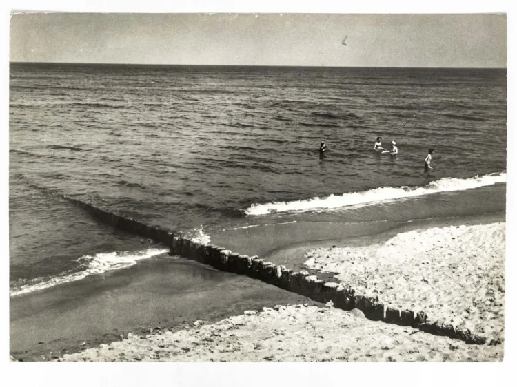 SARBINOWO - MORZE BAŁTYCKIE Z FRAGMENTEM PLAŻY 1971 PRL