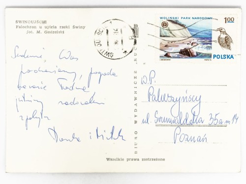 ŚWINOUJŚCIE - FALOCHRON Z WIATRAKIEM STAWA MŁYNY UJŚCIE ŚWINY LATA 70. PRL