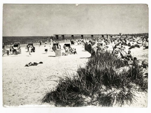 ŚWINOUJŚCIE - PLAŻA Z WCZASOWICZAMI 1963 PRL