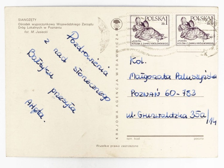 SIANOŻĘTY - OŚRODEK WYPOCZYNKOWY WZDL W POZNANIU LATA 70. / 80. PRL