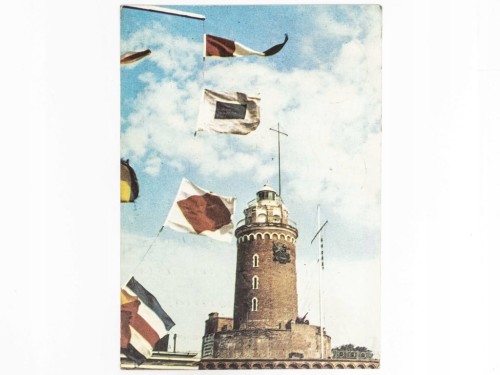KOŁOBRZEG - ZABYTKOWA LATARNIA MORSKA 1966 PRL