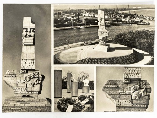 GDAŃSK - POMNIK OBROŃCÓW WYBRZEŻA WESTERPLATTE 1968 PRL