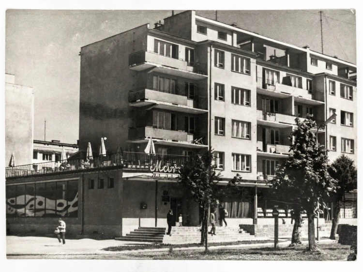 KOŁOBRZEG - FRAGMENT DZIELNICY MIESZKALNEJ 1963 PRL