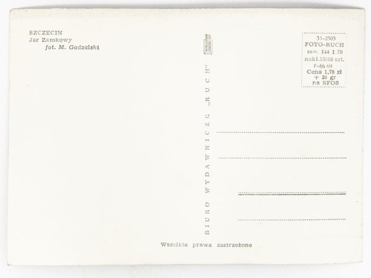 SZCZECIN - JAR ZAMKOWY LATA 60. / 70. PRL