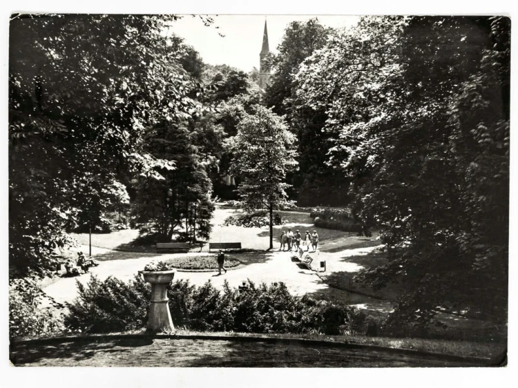 MIĘDZYZDROJE - PARK MIEJSKI PIECZĄTKA WOLIŃSKIEGO PARKU NARODOWEGO 1968 PRL