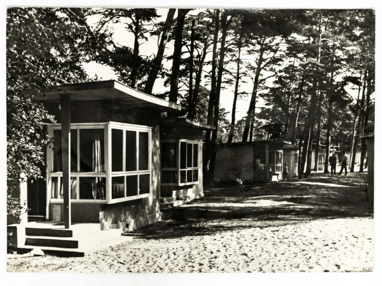 DŹWIRZYNO - OŚRODEK CAMPINGOWY NARODOWEGO BANKU POLSKIEGO NBP 1975 PRL