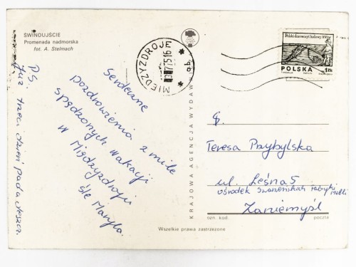 ŚWINOUJŚCIE - PROMENADA NADMORSKA 1975 PRL