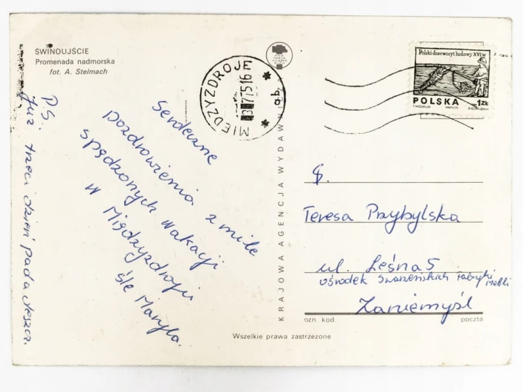 ŚWINOUJŚCIE - PROMENADA NADMORSKA 1975 PRL