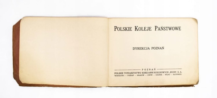 ALBUM Z ZABYTKAMI WIELKOPOLSKI - POLSKIE KOLEJE PAŃSTWOWE, POZNAŃ II RP