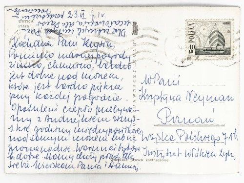 USTKA - PLAŻA Z WCZASOWICZAMI LATA 60. / 70. PRL