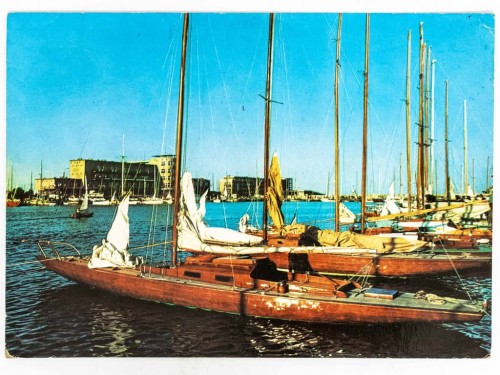 GDYNIA - BASEN ŻEGLARSKI IM. GEN ZARUSKIEGO Z WYŻSZĄ SZKOŁĄ MORSKĄ 1974 PRL